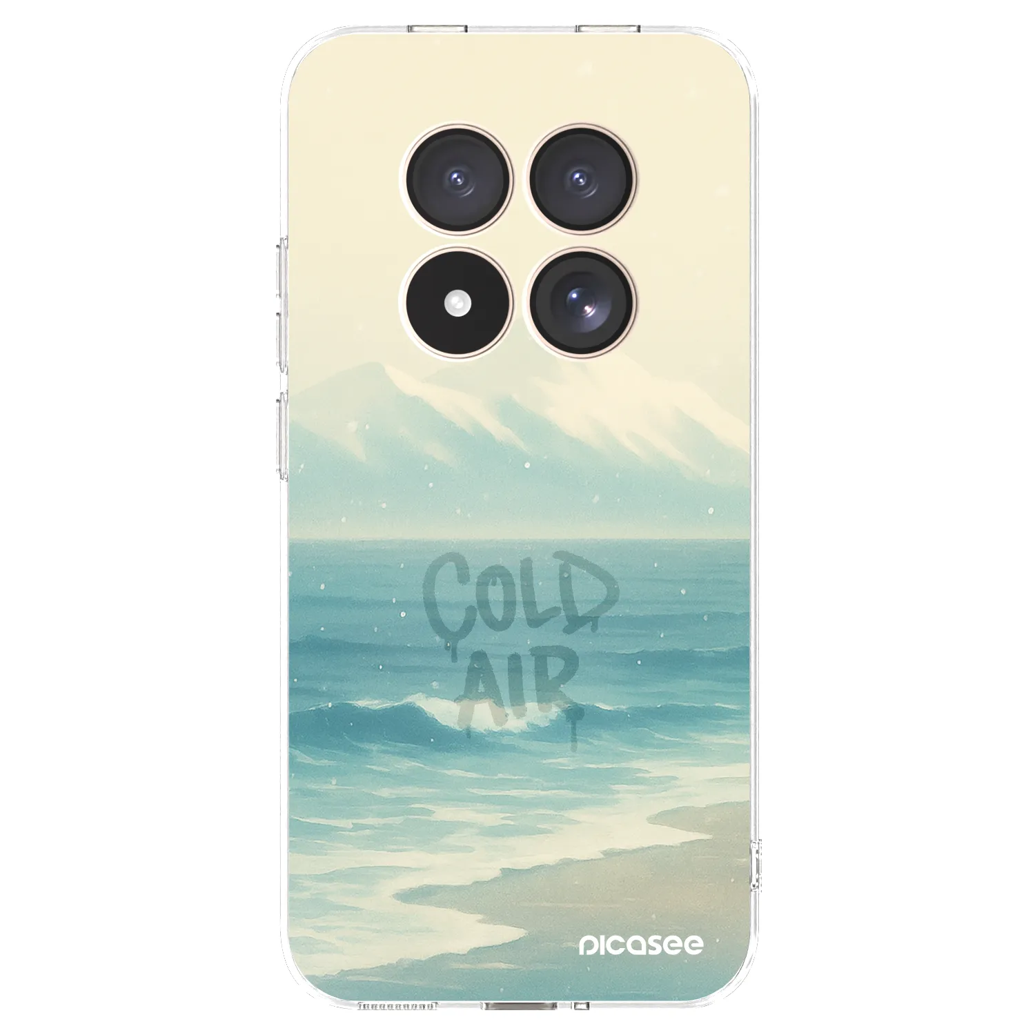Picasee silikonowe przeźroczyste etui na Xiaomi Redmi Note 15 Pro 4G - COLD AIR