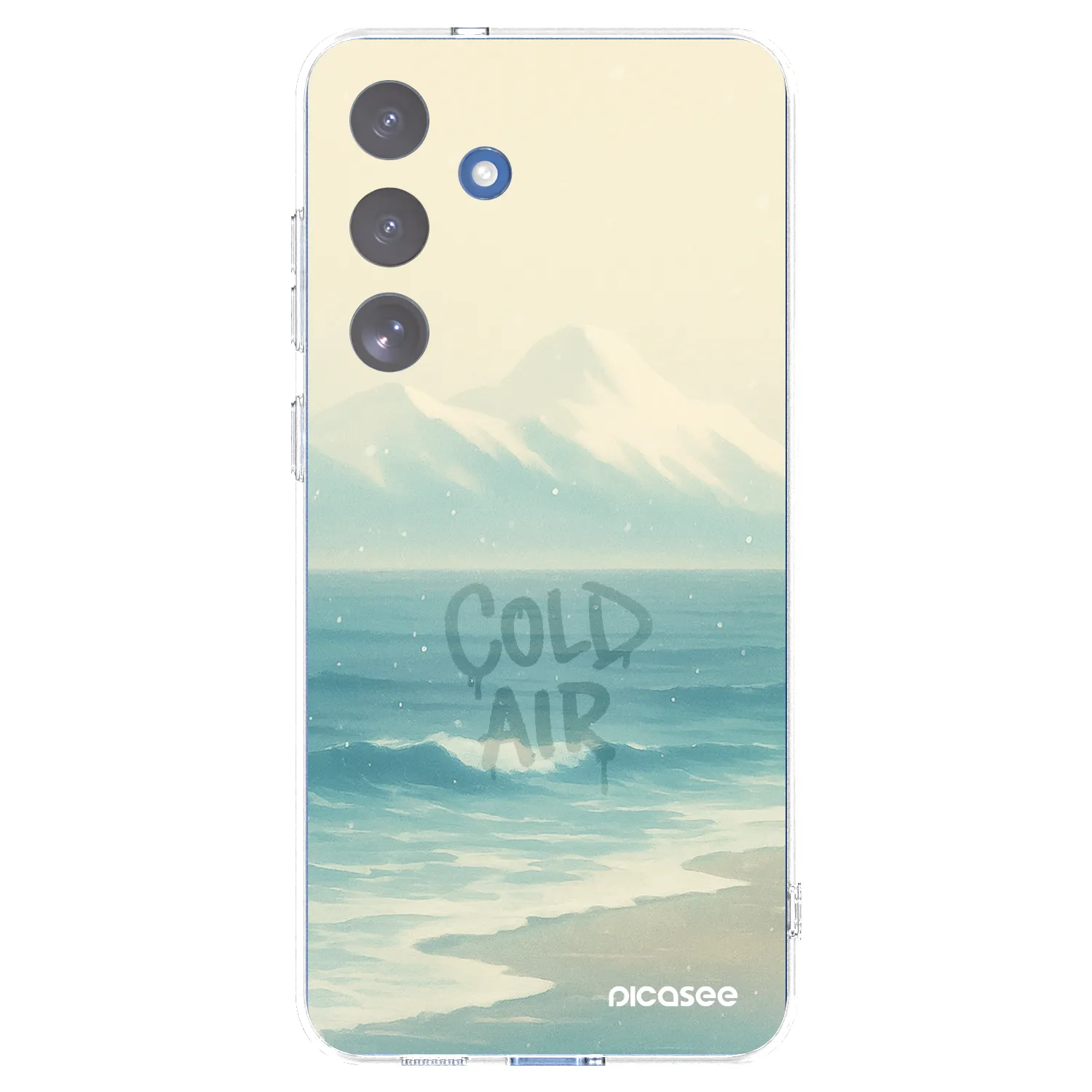Picasee silikonowe przeźroczyste etui na Samsung Galaxy S25 FE 5G - COLD AIR