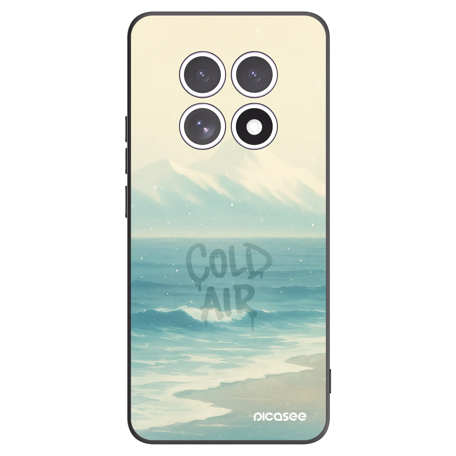 Picasee silikonowe czarne etui na Xiaomi Redmi Note 15 4G - COLD AIR