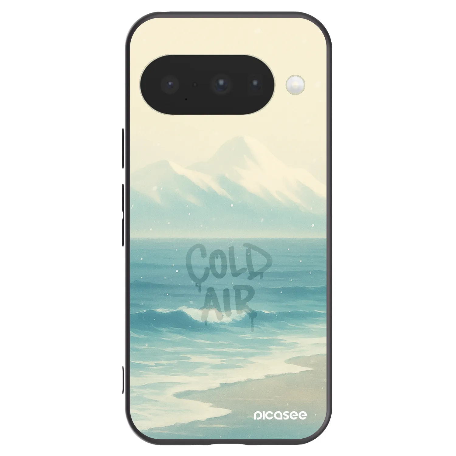 Picasee silikonowe czarne etui na Google Pixel 10 - COLD AIR