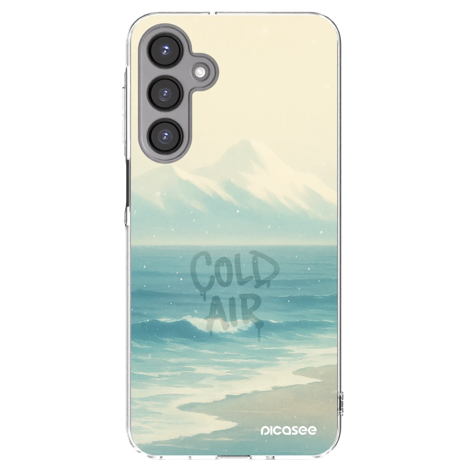 Picasee silikonowe przeźroczyste etui na Samsung Galaxy A16 4G - COLD AIR