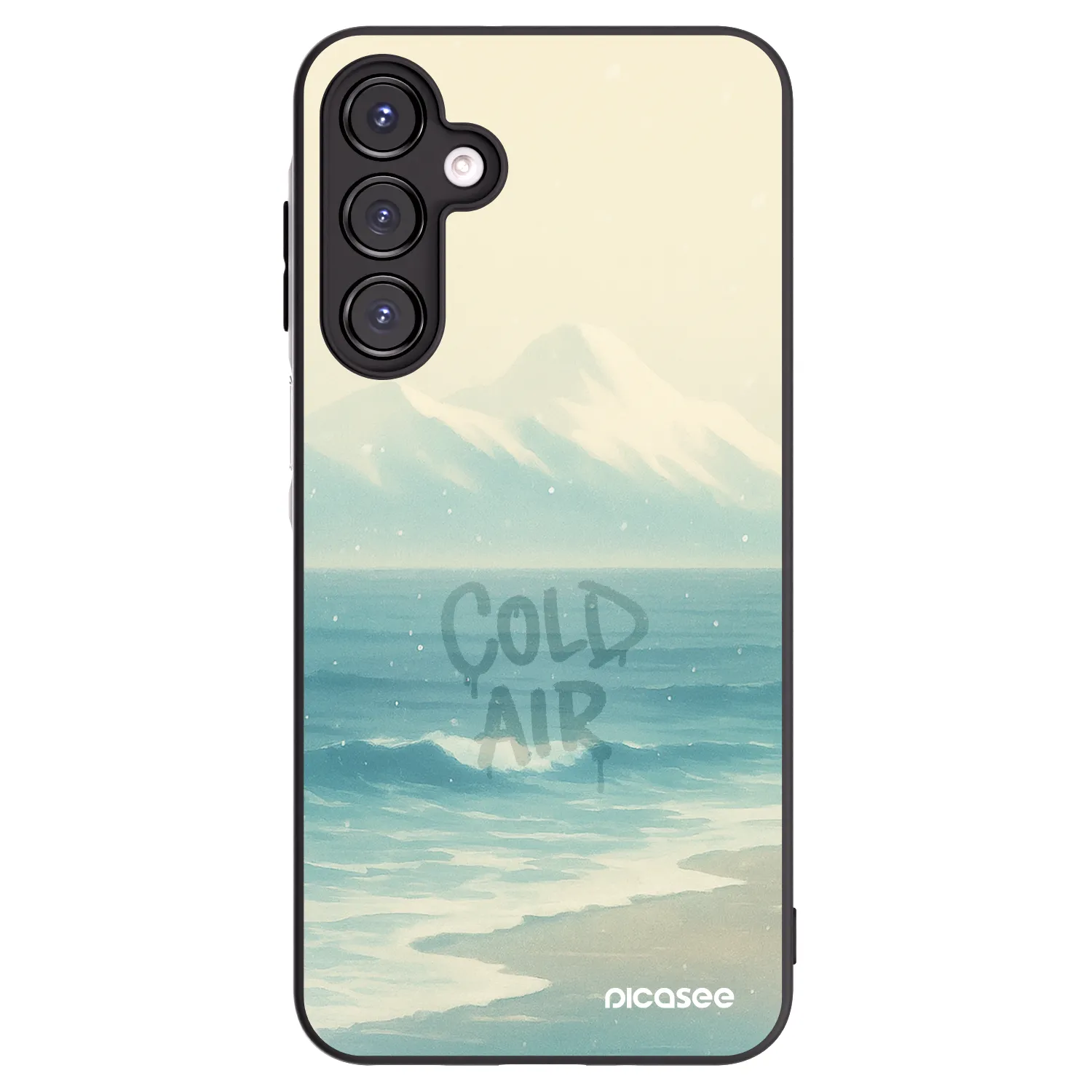 Picasee silikonowe czarne etui na Samsung Galaxy A16 4G - COLD AIR