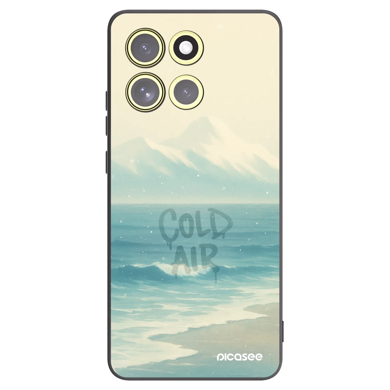 Picasee silikonowe czarne etui na Motorola Moto G86 Power 5G - COLD AIR
