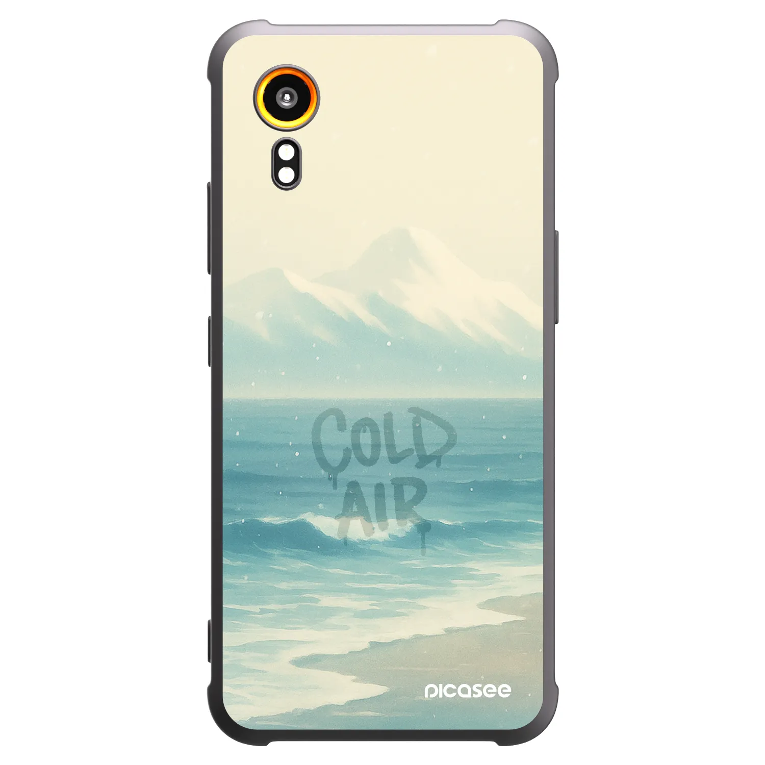 Picasee silikonowe czarne etui na Samsung Galaxy Xcover 7 - COLD AIR