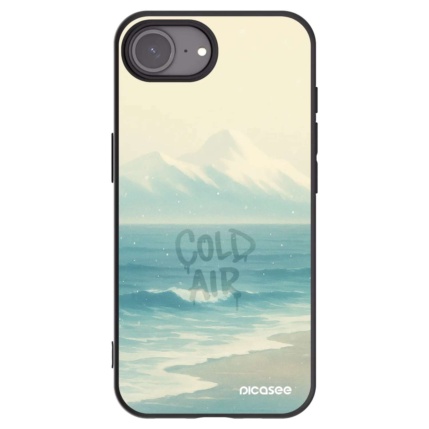 Picasee silikonowe czarne etui na Apple iPhone 17e - COLD AIR