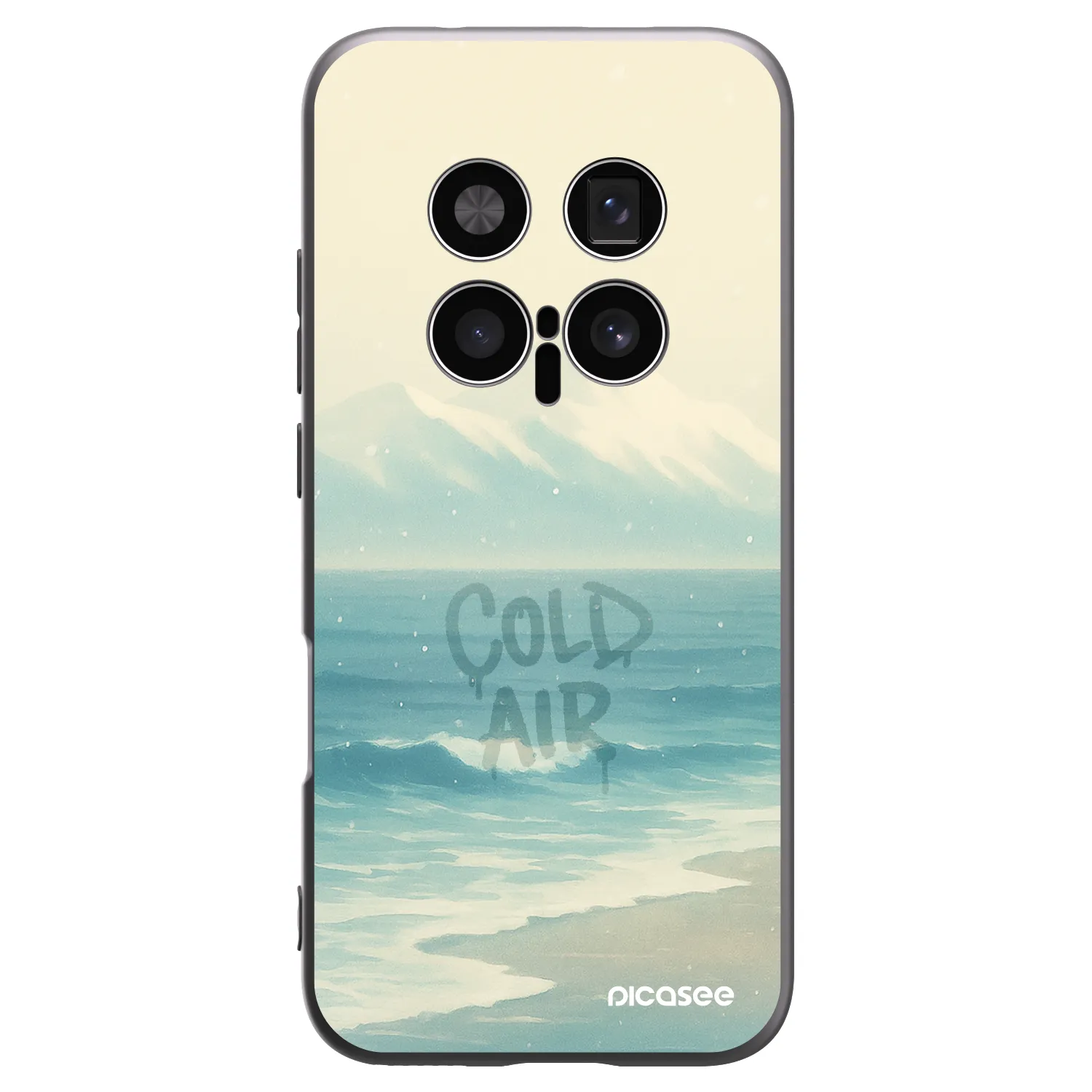 Picasee silikonowe czarne etui na Honor Magic8 Pro 5G - COLD AIR