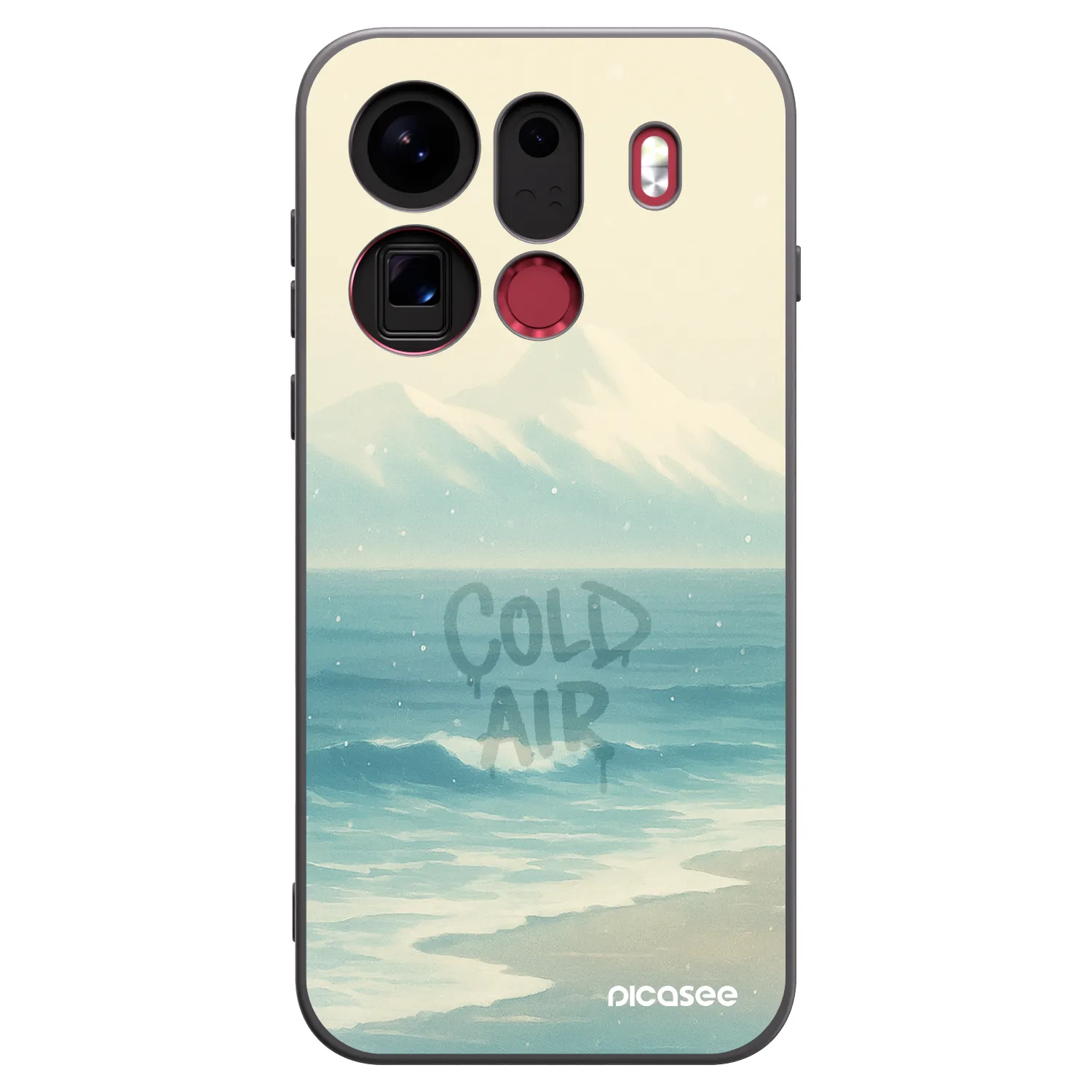 Picasee silikonowe czarne etui na OPPO Find X9 Pro - COLD AIR