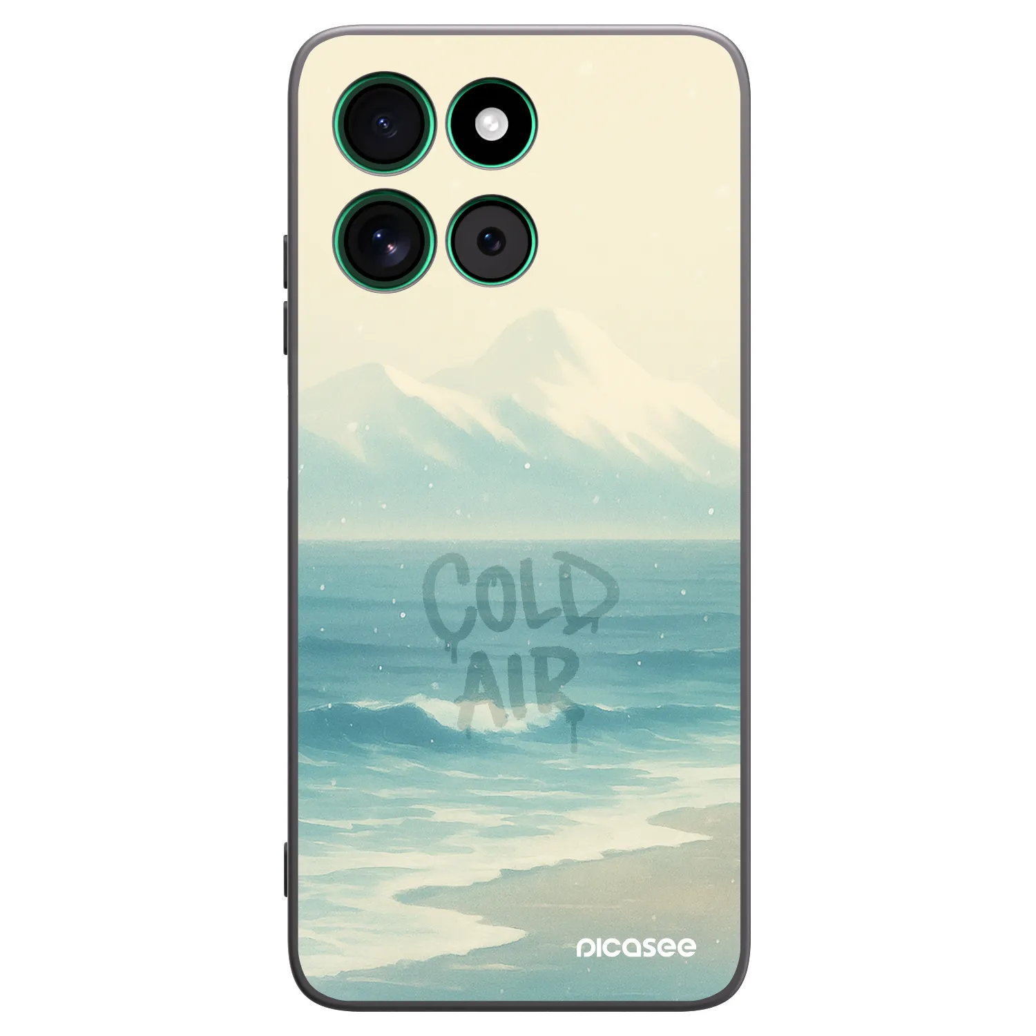 Picasee silikonowe czarne etui na Motorola Moto G57 Power - COLD AIR