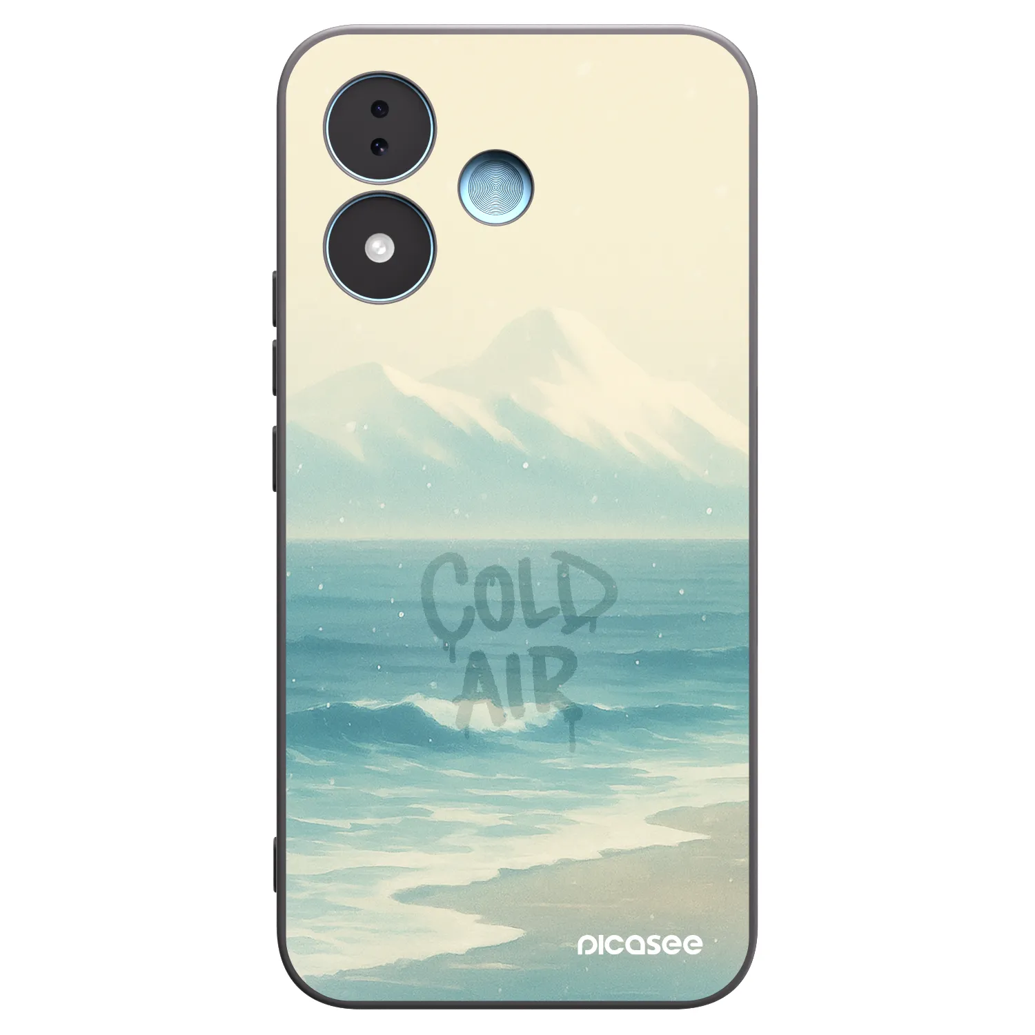 Picasee silikonowe czarne etui na Xiaomi Redmi Note 17 5G - COLD AIR