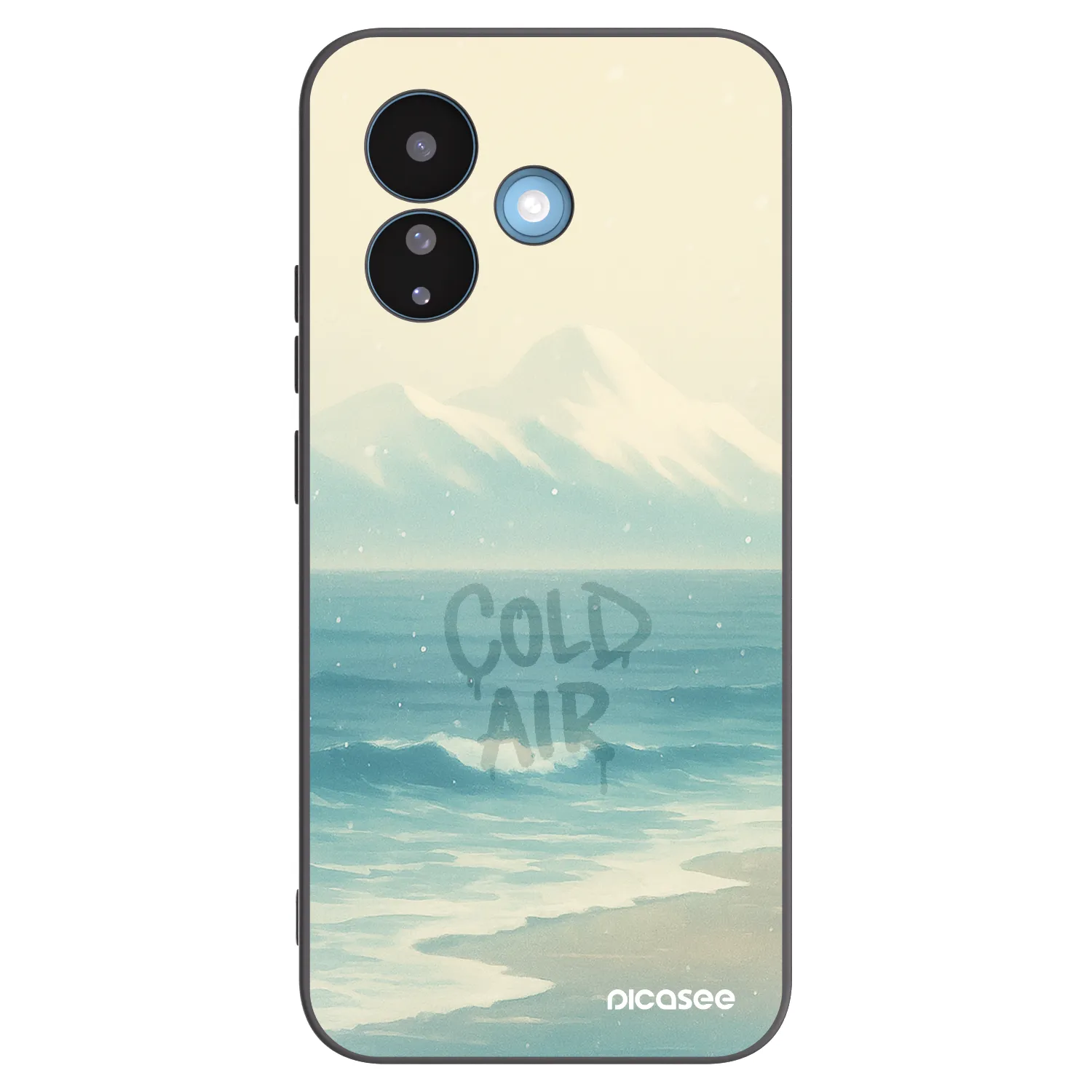 Picasee silikonowe czarne etui na Xiaomi Redmi Note 17 Pro 5G - COLD AIR