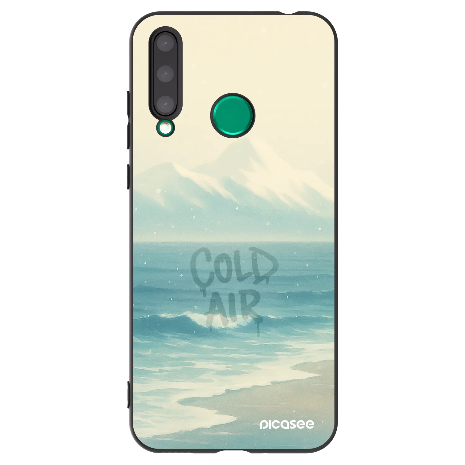 Picasee silikonowe czarne etui na Honor 20 Lite - COLD AIR