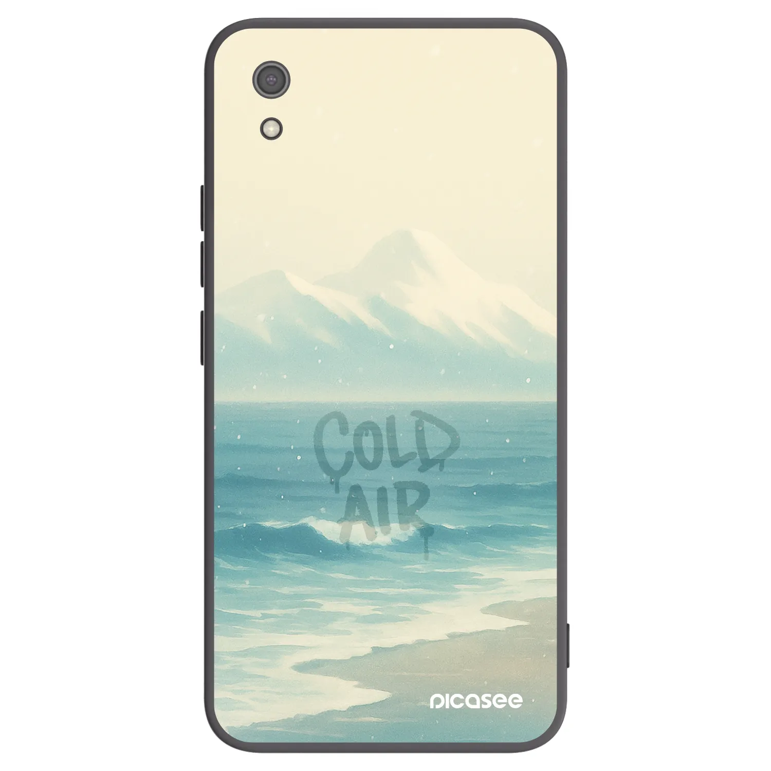 Picasee silikonowe czarne etui na Xiaomi Redmi 7A - COLD AIR