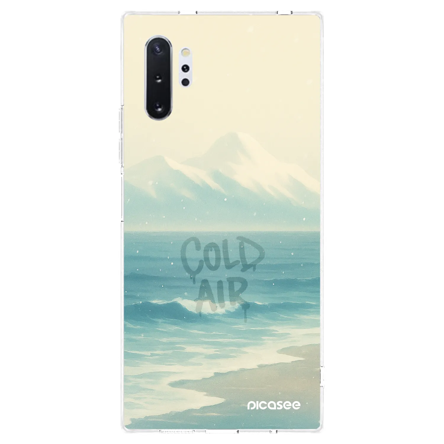 Picasee silikonowe przeźroczyste etui na Samsung Galaxy Note 10+ N975F - COLD AIR