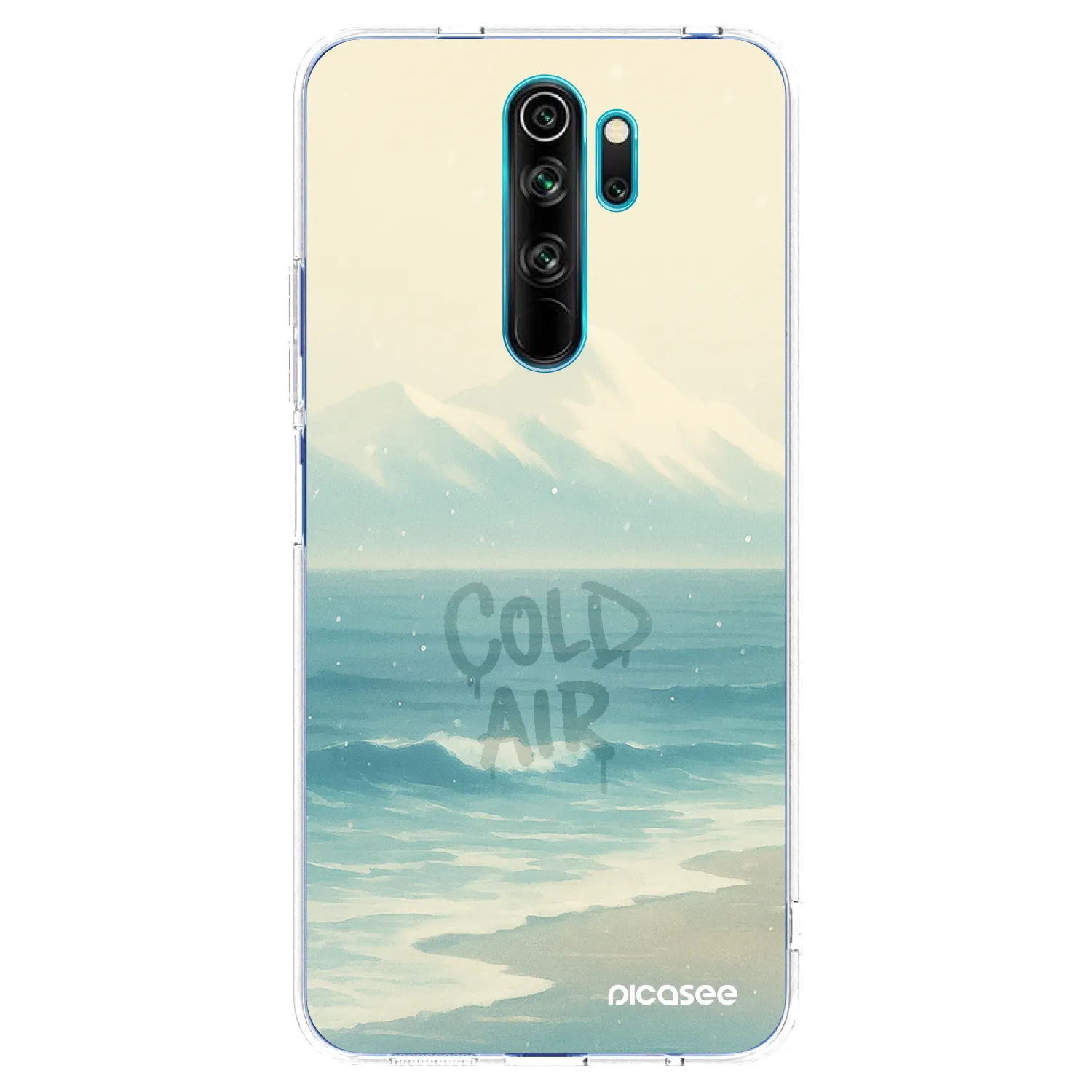 Picasee silikonowe przeźroczyste etui na Xiaomi Redmi Note 8 Pro - COLD AIR
