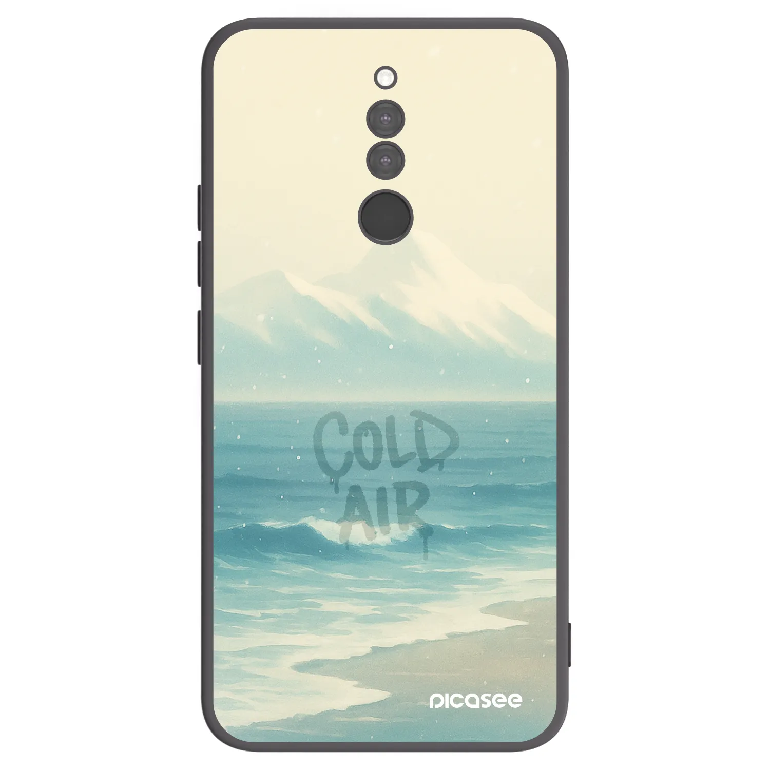 Picasee silikonowe czarne etui na Xiaomi Redmi 8 - COLD AIR