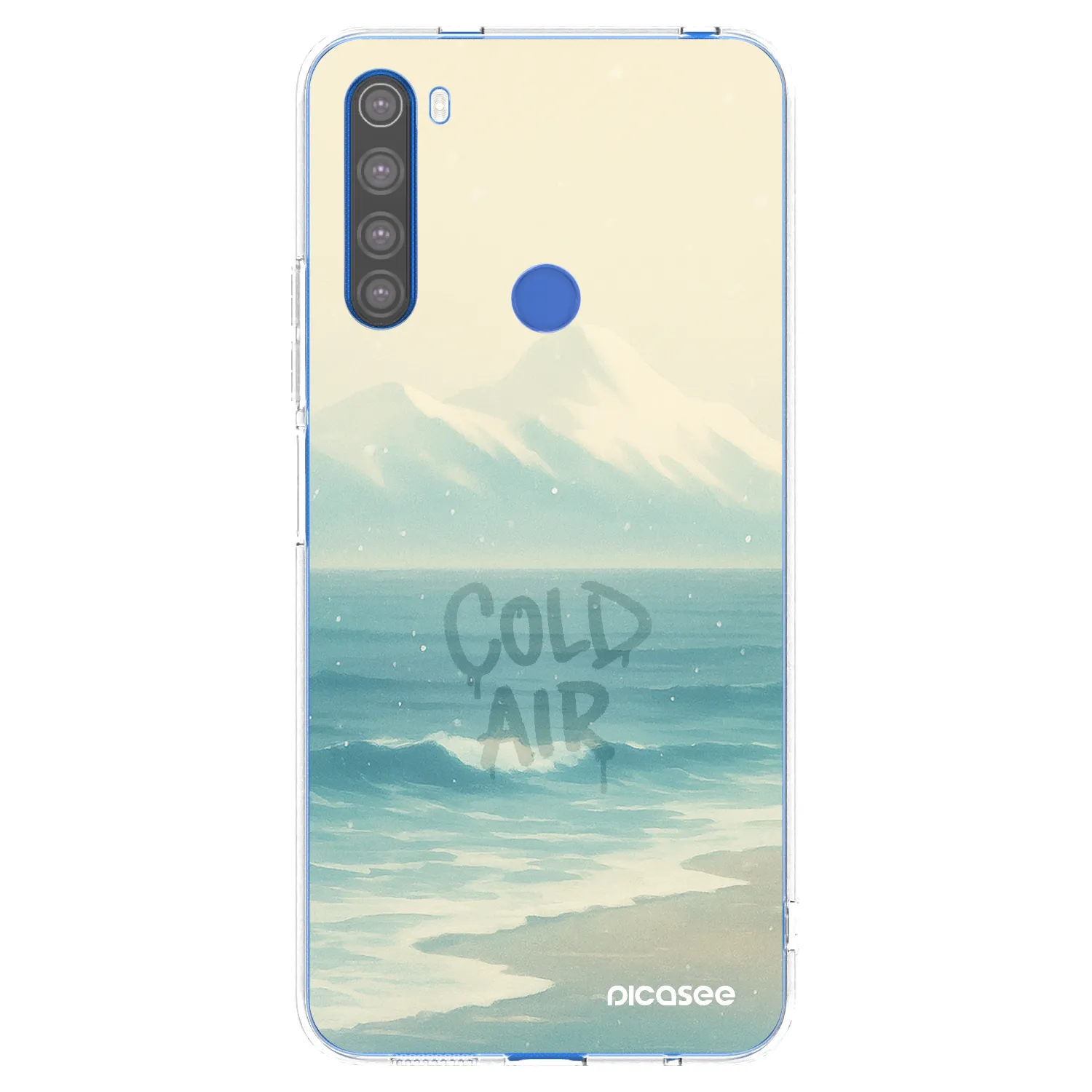 Picasee silikonowe przeźroczyste etui na Xiaomi Redmi Note 8T - COLD AIR