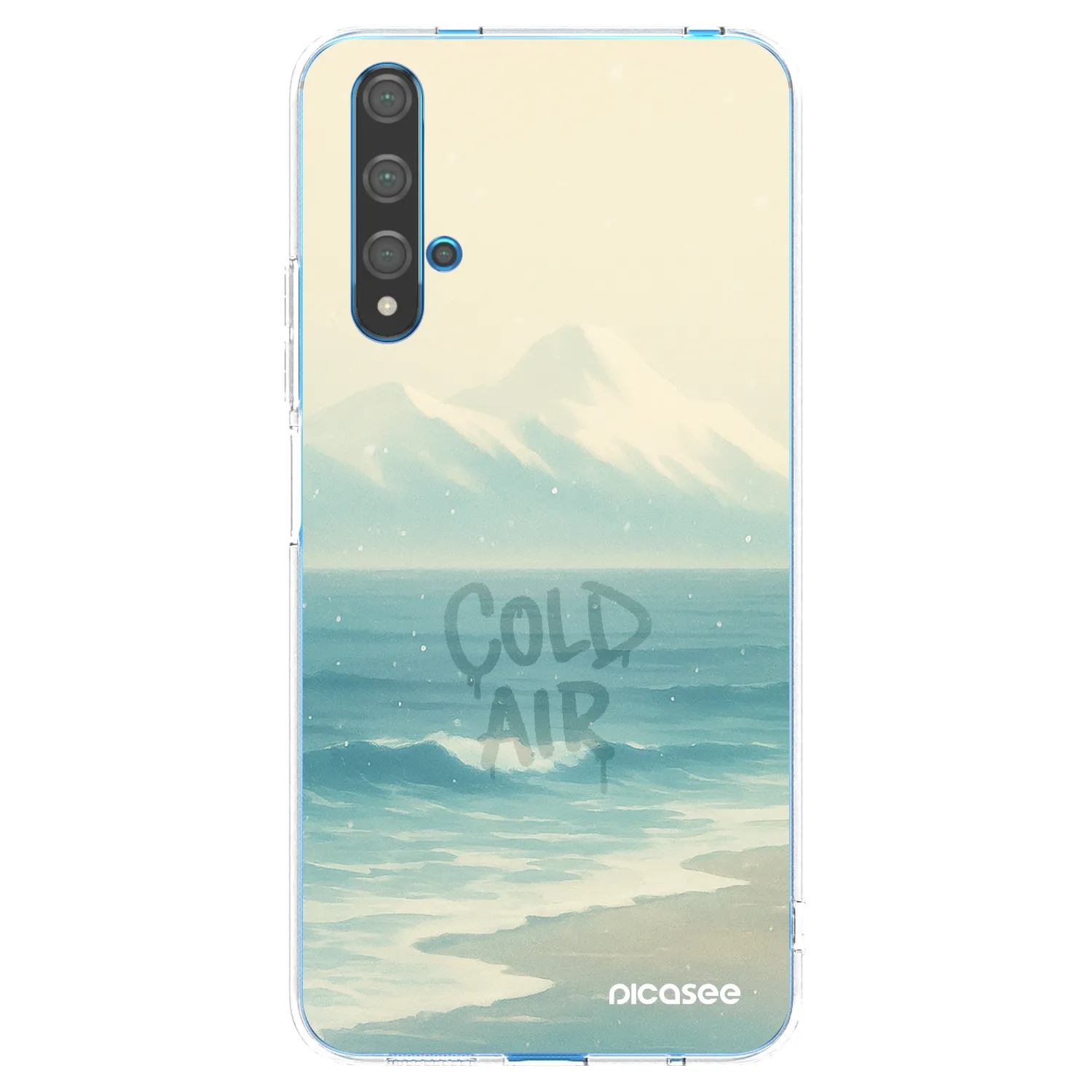 Picasee silikonowe przeźroczyste etui na Huawei Nova 5T - COLD AIR