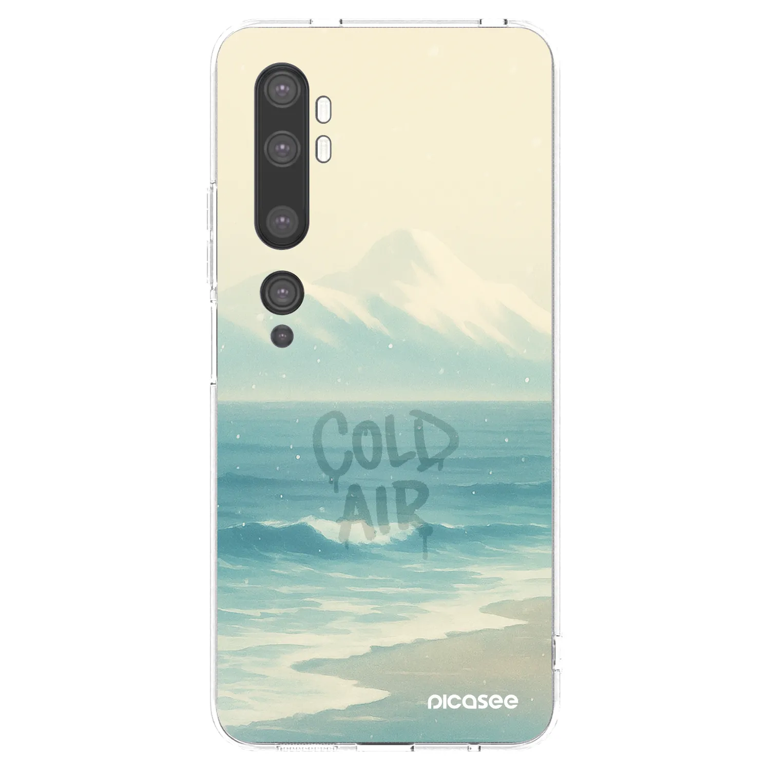 Picasee silikonowe przeźroczyste etui na Xiaomi Mi Note 10 (Pro) - COLD AIR