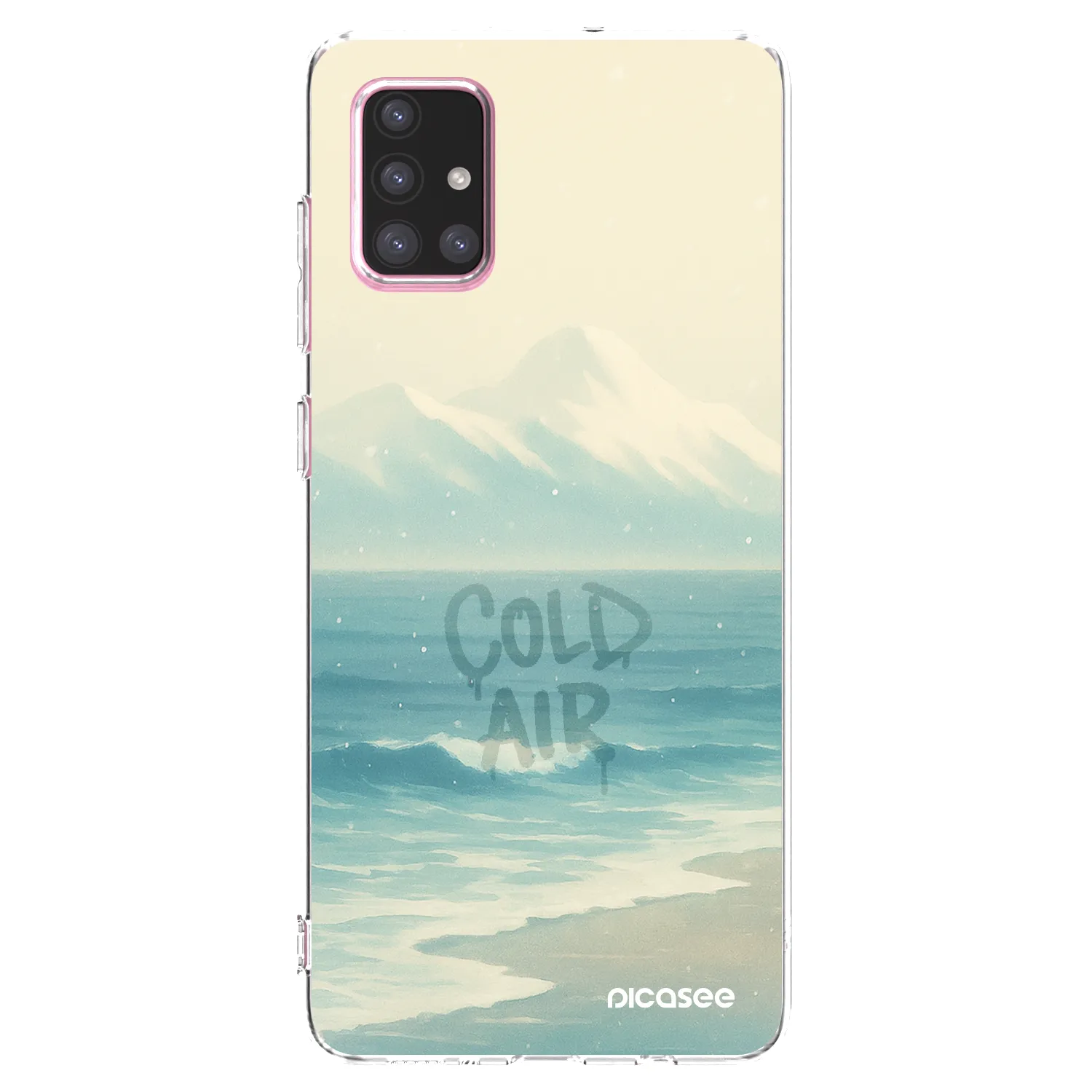 Picasee silikonowe przeźroczyste etui na Samsung Galaxy A71 A715F - COLD AIR