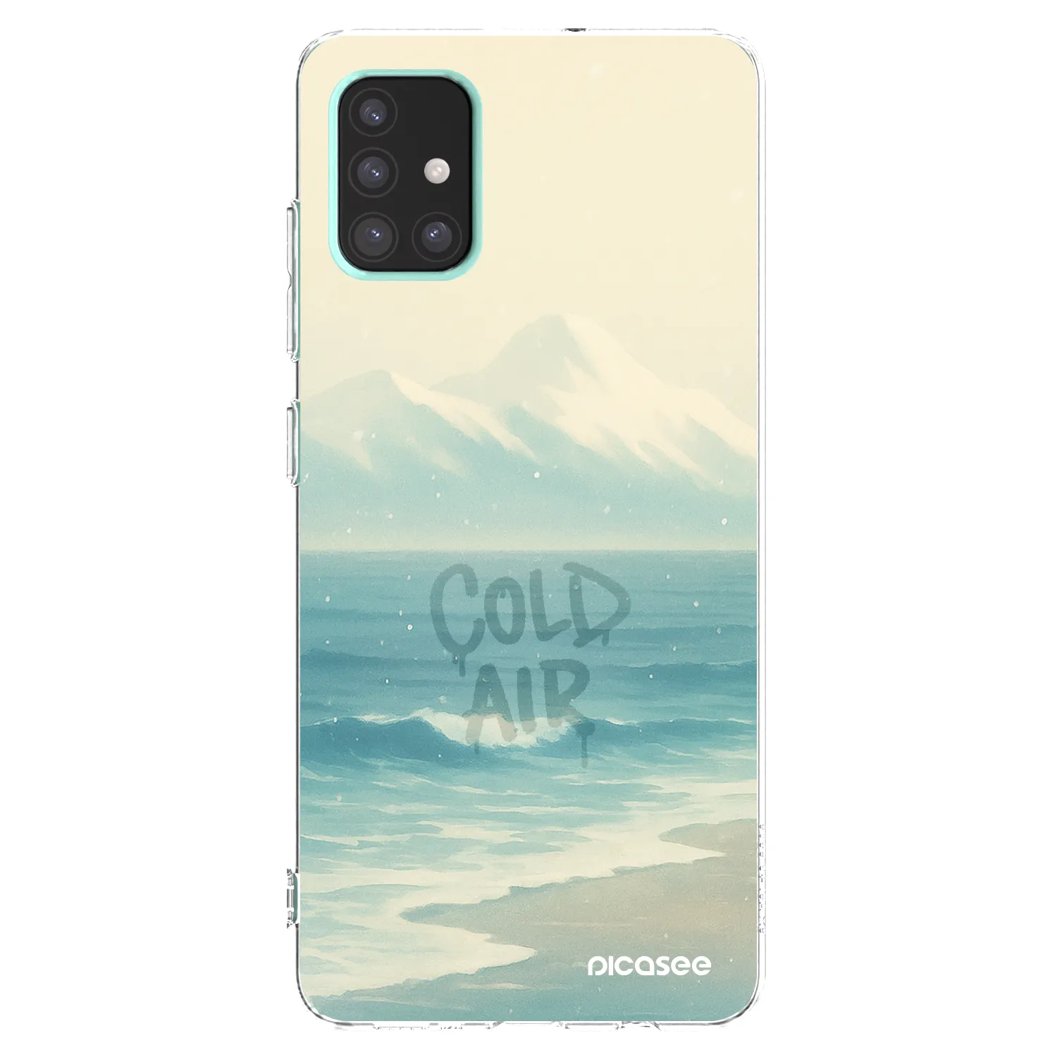 Picasee silikonowe przeźroczyste etui na Samsung Galaxy A51 A515F - COLD AIR