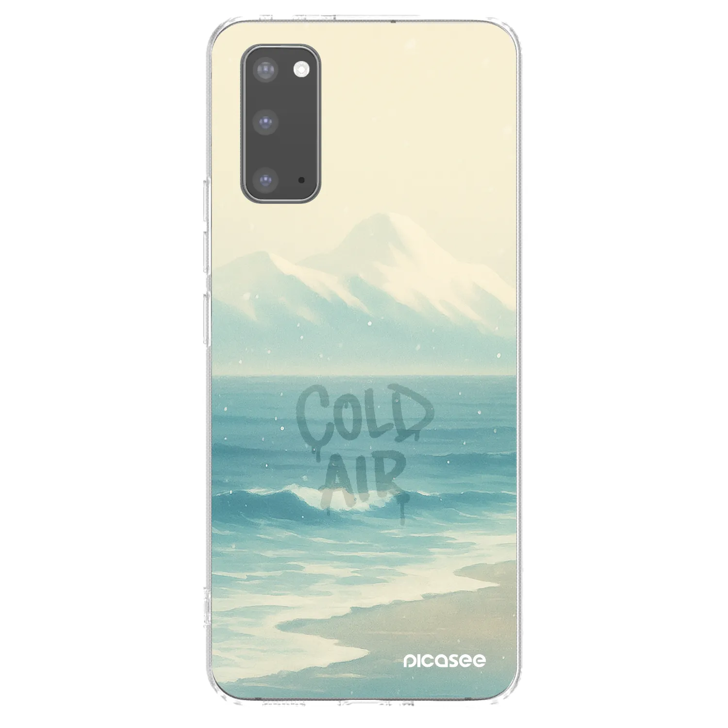 Picasee silikonowe przeźroczyste etui na Samsung Galaxy S20 G980F - COLD AIR