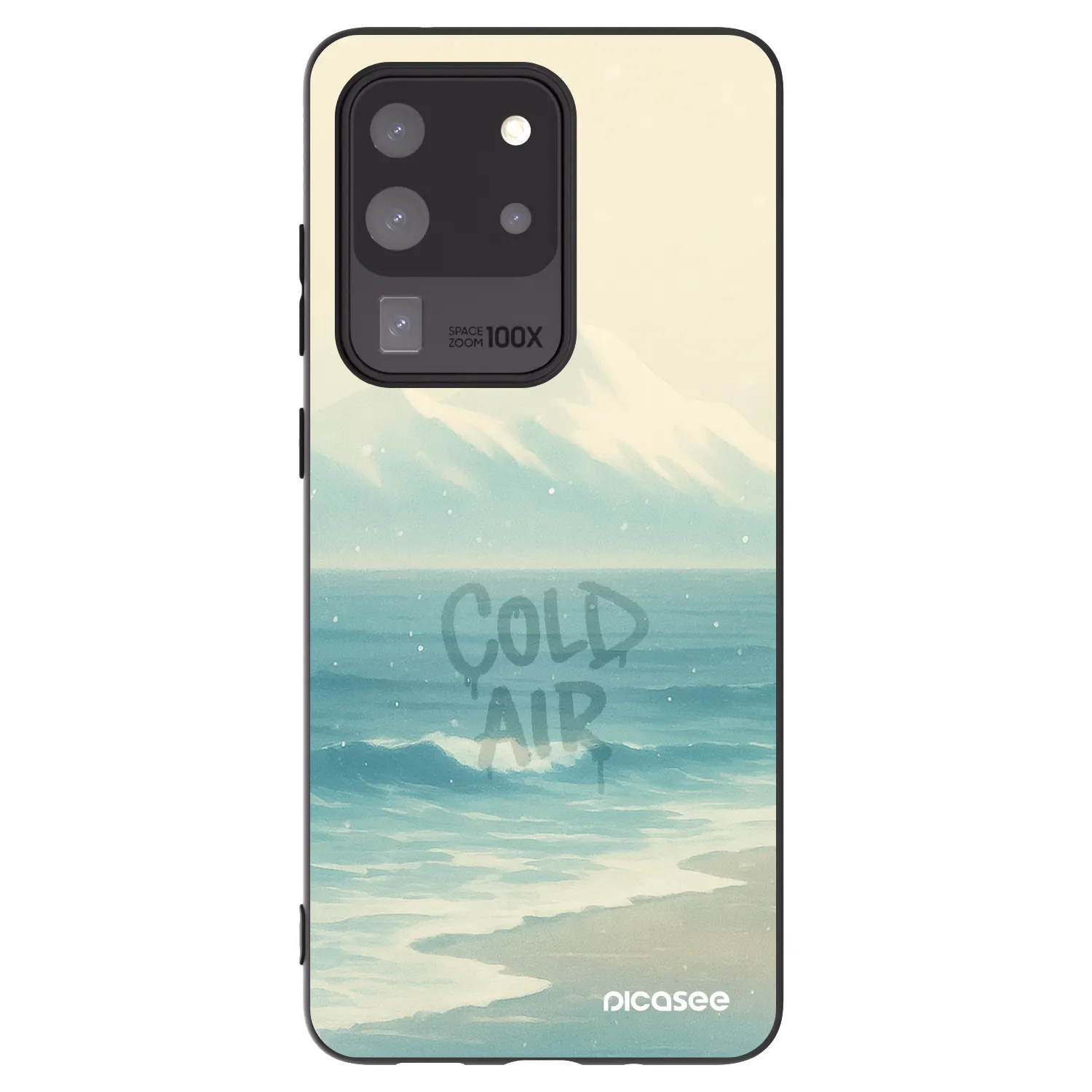 Picasee silikonowe czarne etui na Samsung Galaxy S20 Ultra 5G G988F - COLD AIR