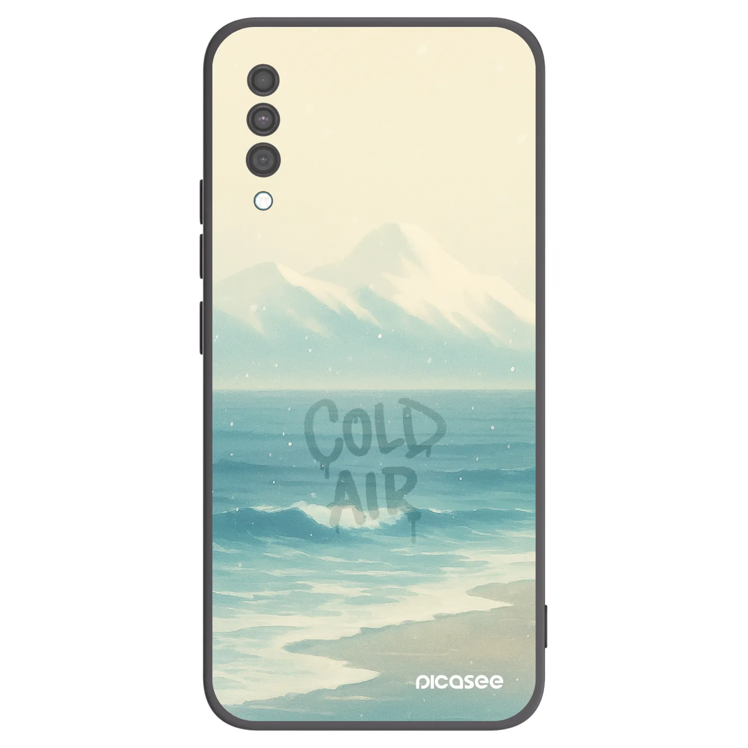 Picasee silikonowe czarne etui na Samsung Galaxy A30s A307F - COLD AIR