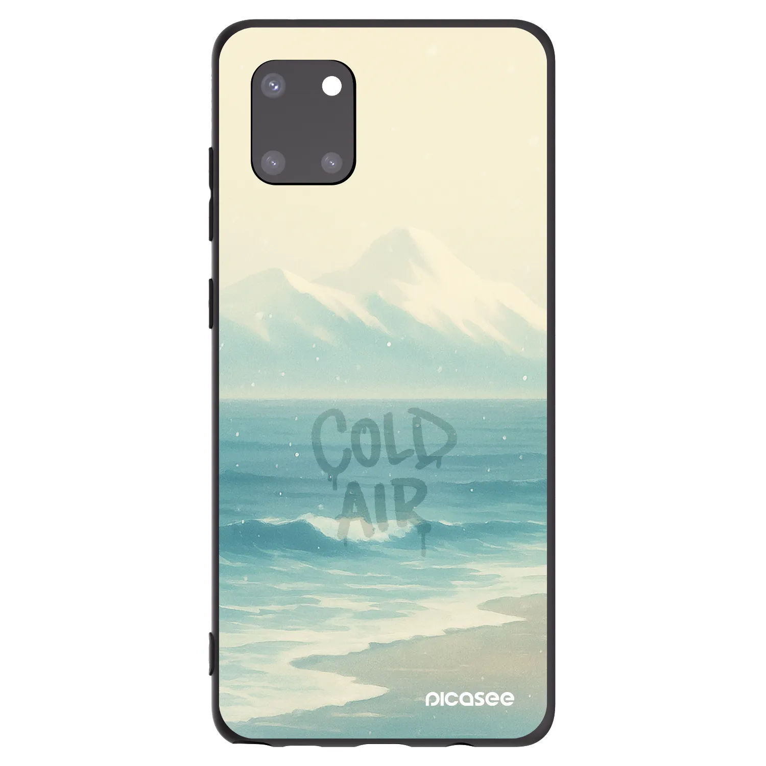 Picasee silikonowe czarne etui na Samsung Galaxy Note 10 Lite N770F - COLD AIR