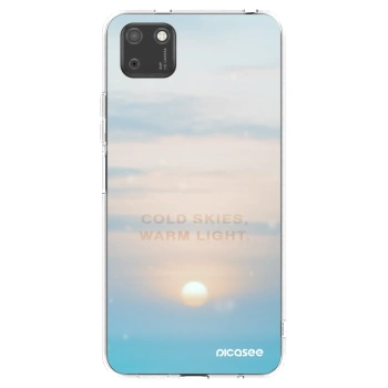 Picasee silikonowe przeźroczyste etui na Huawei Y5P - COLD SKIES