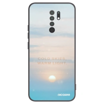 Picasee silikonowe czarne etui na Xiaomi Redmi 9 - COLD SKIES