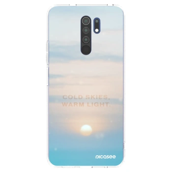 Picasee silikonowe przeźroczyste etui na Xiaomi Redmi 9 - COLD SKIES