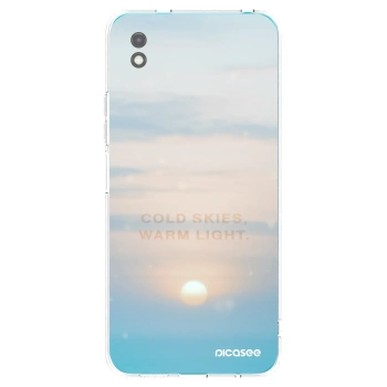 Picasee silikonowe czarne etui na Xiaomi Redmi 9A - COLD SKIES