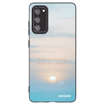 Picasee silikonowe czarne etui na Samsung Galaxy S20 FE - COLD SKIES