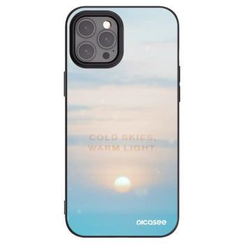 Picasee silikonowe czarne etui na Apple iPhone 12 Pro Max - COLD SKIES