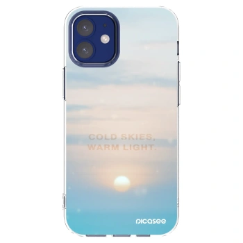 Picasee silikonowe przeźroczyste etui na Apple iPhone 12 mini - COLD SKIES