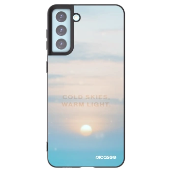 Picasee silikonowe czarne etui na Samsung Galaxy S21+ 5G G996F - COLD SKIES