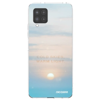 Picasee silikonowe przeźroczyste etui na Samsung Galaxy A42 A426B - COLD SKIES