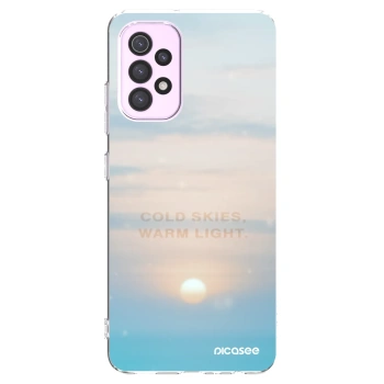 Picasee silikonowe przeźroczyste etui na Samsung Galaxy A32 5G A326B - COLD SKIES