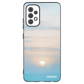 Picasee silikonowe czarne etui na Samsung Galaxy A32 5G A326B - COLD SKIES