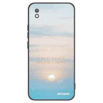 Picasee silikonowe czarne etui na Xiaomi Redmi 9AT - COLD SKIES