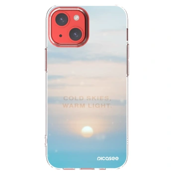 Picasee silikonowe przeźroczyste etui na Apple iPhone 13 mini - COLD SKIES