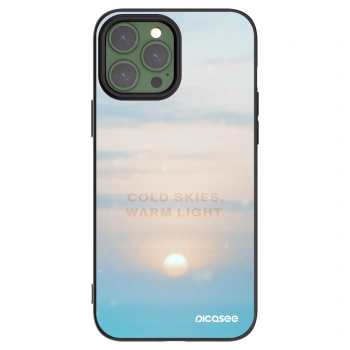 Picasee silikonowe czarne etui na Apple iPhone 13 Pro Max - COLD SKIES