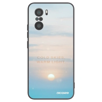 Picasee silikonowe czarne etui na Xiaomi Poco F3 - COLD SKIES