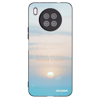 Picasee silikonowe czarne etui na Huawei Nova 8i - COLD SKIES