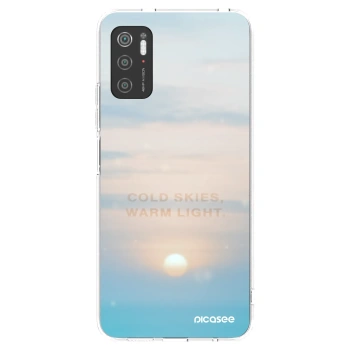 Picasee silikonowe przeźroczyste etui na Xiaomi Poco M3 Pro 5G - COLD SKIES