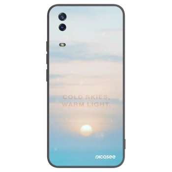 Picasee silikonowe czarne etui na Vivo Y11s - COLD SKIES