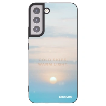 Picasee silikonowe czarne etui na Samsung Galaxy S22+ 5G - COLD SKIES