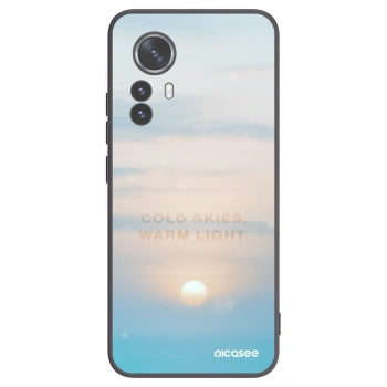 Picasee silikonowe czarne etui na Xiaomi 12 Pro - COLD SKIES