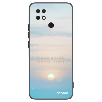 Picasee silikonowe czarne etui na Xiaomi Redmi 10C - COLD SKIES