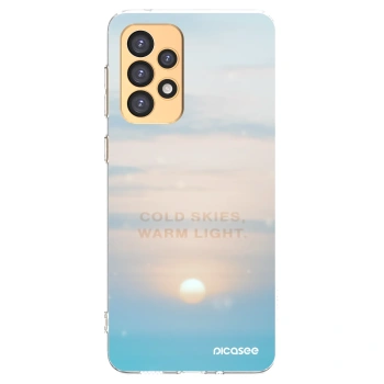 Picasee silikonowe przeźroczyste etui na Samsung Galaxy A33 5G A336 - COLD SKIES